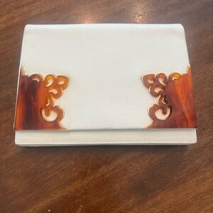 Valentino Vintage White Clutch Bag